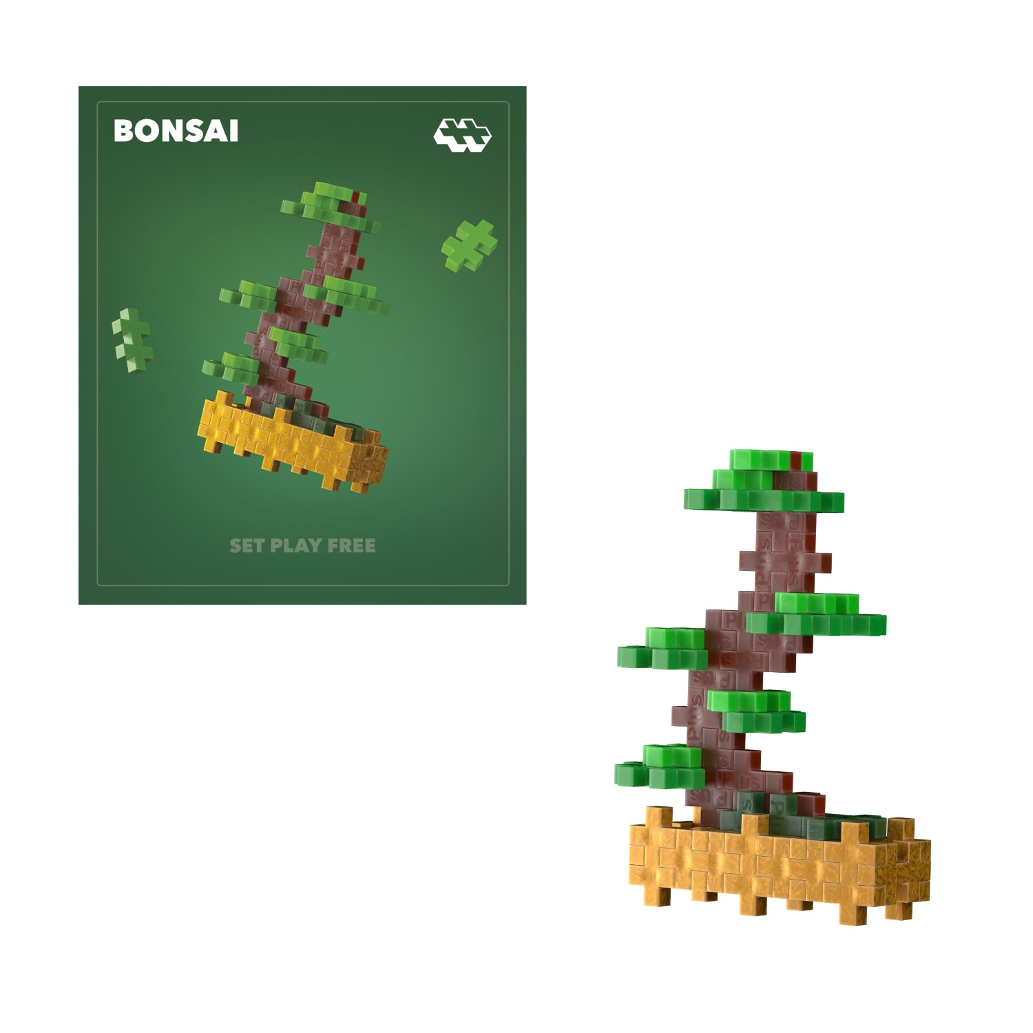 Plus Plus konstruktorius AUGALAI - žaliasis bonsas