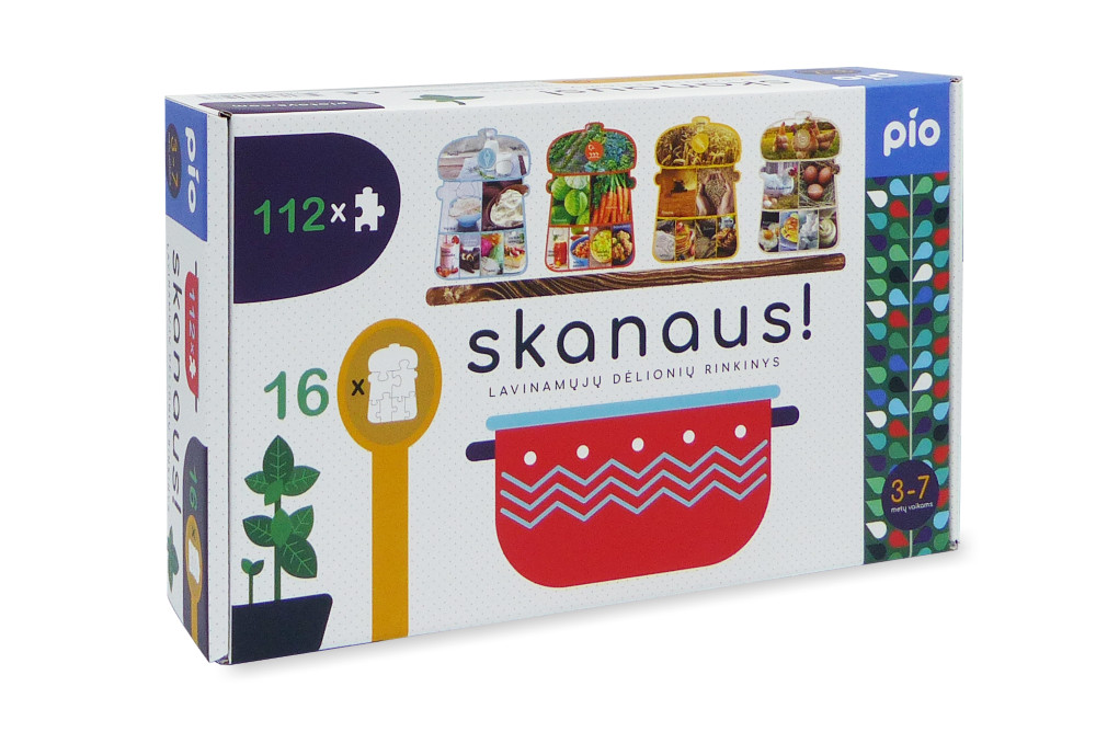 Lavinamoji dėlionė SKANAUS 3-7 metų vaikams