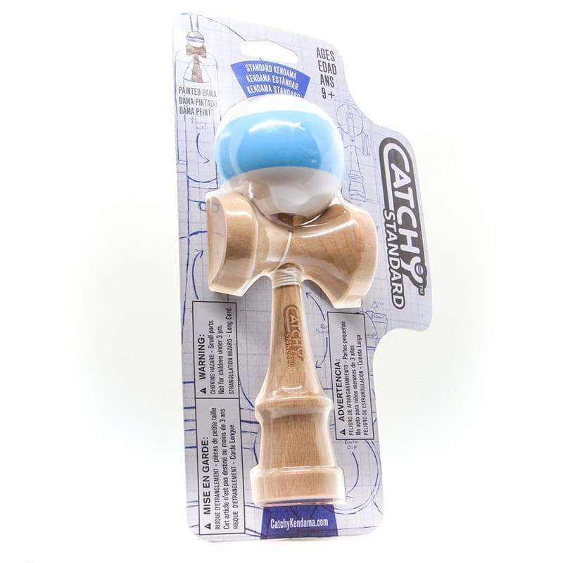 Klasikinis japoniškas žaidimas Kendama balta/mėlyna YO51458