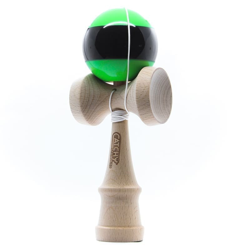 Klasikinis japoniškas žaidimas Kendama žalia/juoda YO51465