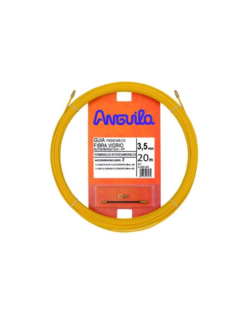 Kabelio pratraukÄjas (20m, 3.5mm, geltonas, stiklo audinys)