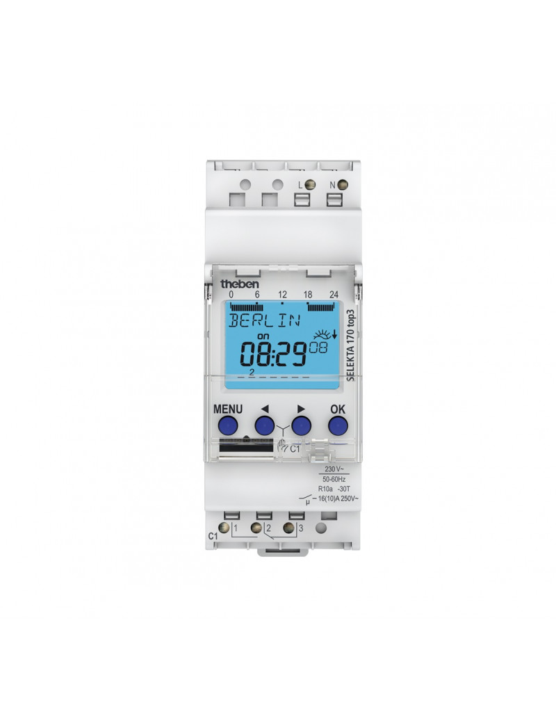 Savaitinis skaitmeninis laikmatis SELEKTA 170 Theben T1700130
