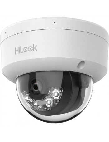 HiLook dome IPC-D180HA-LU F2.8 (balta, 8 MP, 30 m. IR, 30m. LED, Hybrid Light) HiLook dome IPC-D180HA-LU F2.8 (balta, 8 MP, 30 m. IR, 30m. LED, Hybrid Light)