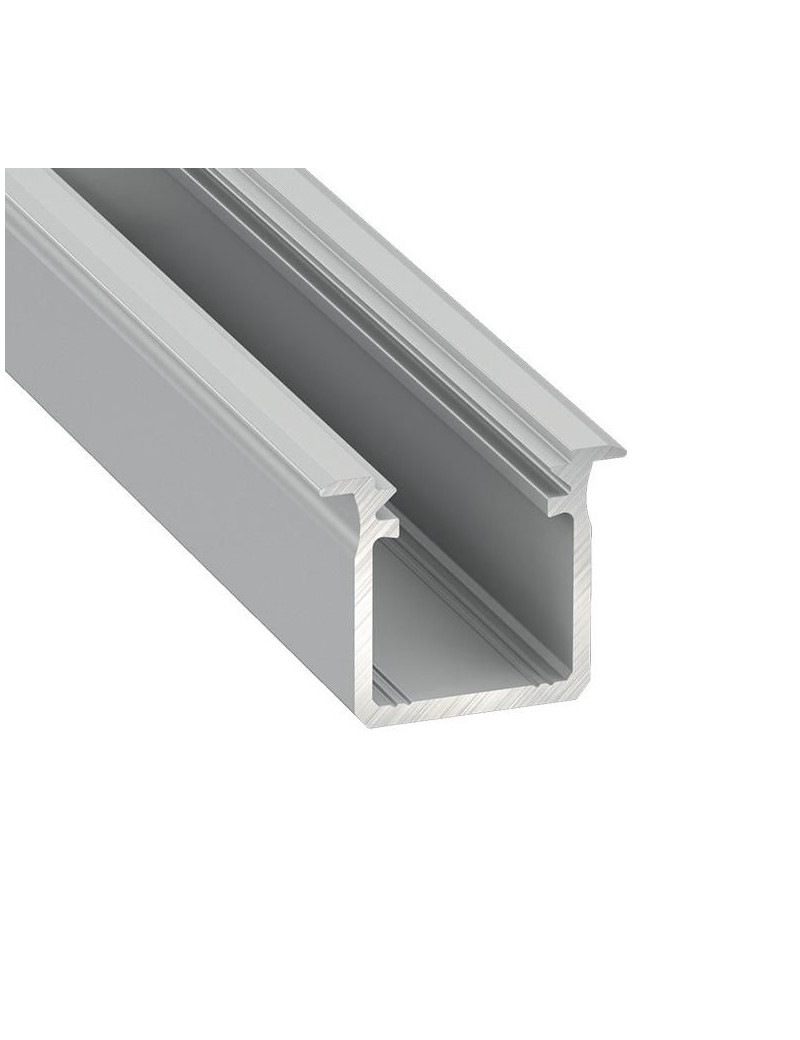 Aliuminis Ä¯leidÅ¾iamas profilis Lumines LED juostoms (pilkas, pagilintas, 2m)