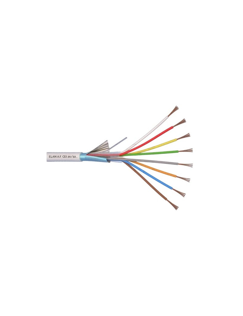 ELAN lÅ«dytas, ekranuotas apsauginis kabelis 8x0.22
