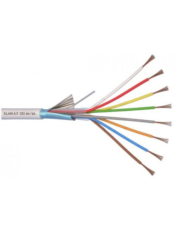 ELAN lÅ«dytas, ekranuotas apsauginis kabelis 8x0.22