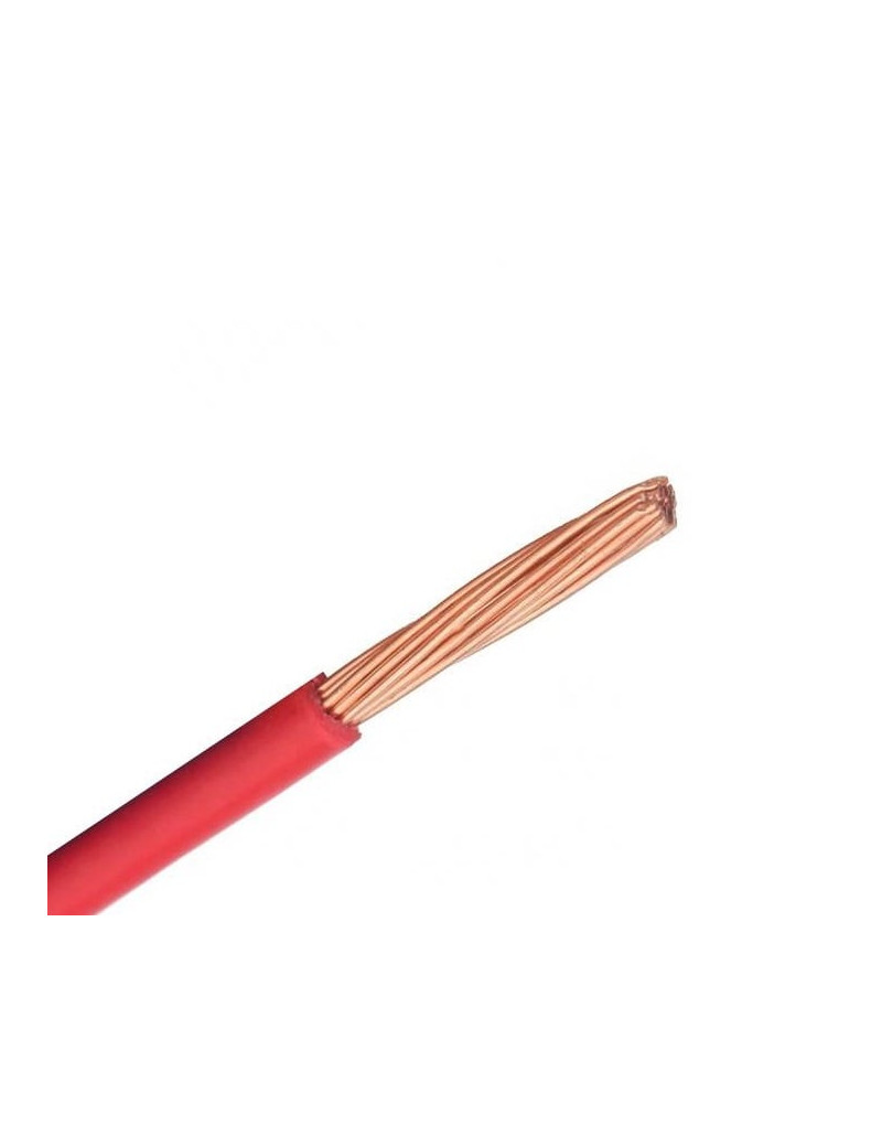 H07V-K (LgY) 1x6 mm2 vienagyslis laidas (daugiavielis, raudonas, 100 m)