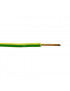 H07V-U (YDY) 1x4 mm2 vienagyslis laidas (monolitinis, geltonas / Å¾alias, 1 m)
