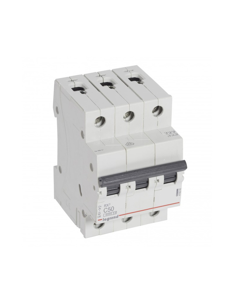 Automatinis jungiklis MCB RX3 Legrand 419240 (50A, 3P, 230V, 6kA)