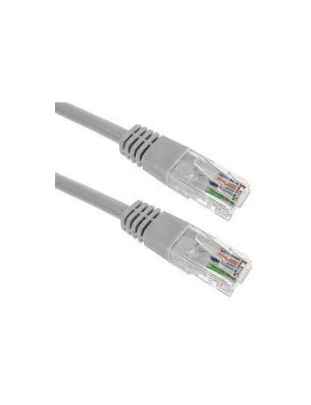 Patch kabelis (1m, UTP, CAT5e, PVC, pilkas)