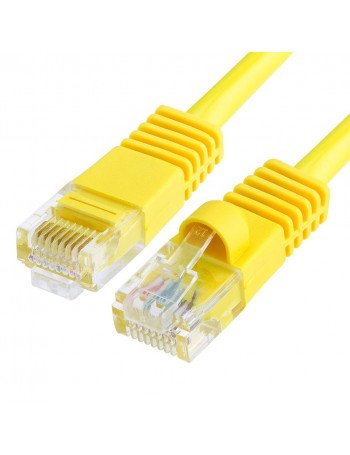 Patch kabelis (2m, UTP, CAT5e, geltonas)