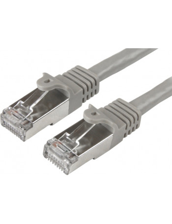 Patch kabelis (0.75m, S/FTP, CAT6, pilkas, atsparus ugniai)