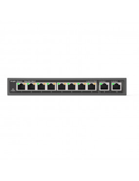 10 prievadÅ³ komutatorius Ruijie Reyee RG-ES110D-P (Nevaldomas, 8 x PoE+)