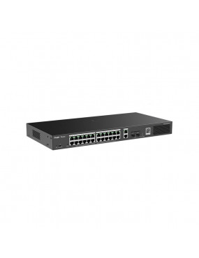 28 prievadÅ³ komutatorius Ruijie Reyee RG-ES228GS-P (Valdomas, 24 x PoE+)
