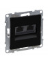 Juodas 2x RJ45 UTP 6A lizdas SUNO Legrand 721455