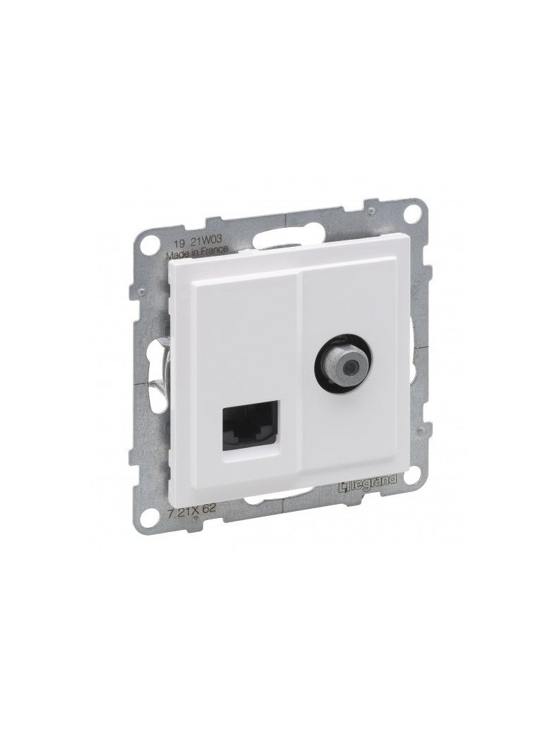 TV / UTP 6 lizdas Niloe Step Legrand 863177 (baltas)