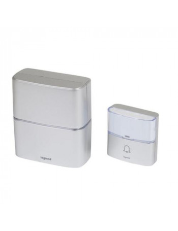 Belaidis durÅ³ skambutis Legrand 094271 (aliuminio spalva, 200m diapazonas, LED)