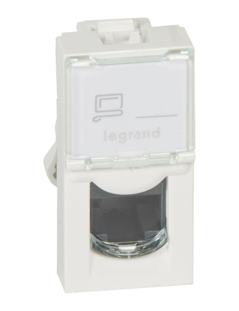 RJ45 lizdas Mosaic UTP 5E Legrand 076551 (baltas)