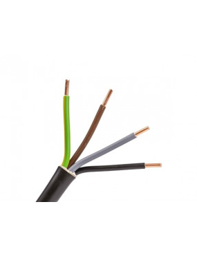 Elpar CYKY 3x6 mm2 juodas jÄgos kabelis (500 m, monolitinis, 450/750V)