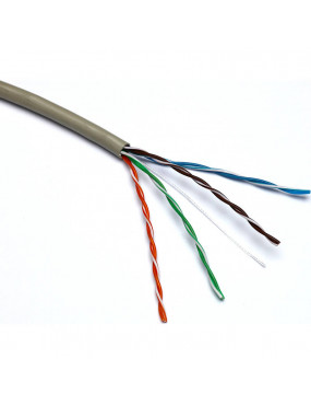 Kabelis ryÅ¡io Excel 100-065 Cat5 U/UTP  (PVC, ECA, pilkas, ritÄ 305m.)