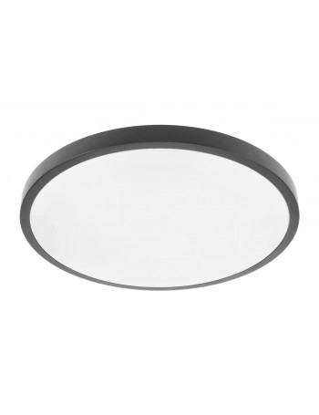 ATOL LED lubinis Å¡viestuvas (32W, 2560lm, 4000K, juodas, apvalus) GTV LD-ATOL32W-NW-10