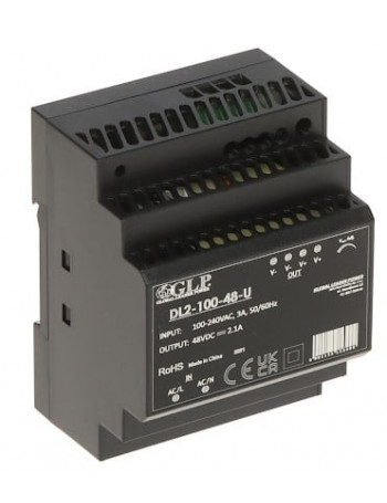 Impulsinis maitinimo Å¡altinis 48V 36W 0.75A tvirtinamas ant DIN bÄgio, DL2-30-48-U