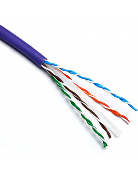 Kabelis ryÅ¡io Excel 190-071-500 Cat6 U/UTP (LSOH, 23AWG, B2CA, violetinis, ritÄ 500m.)