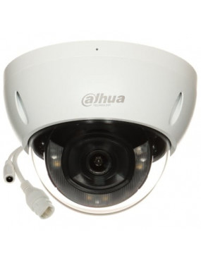 Dahua Dome IPC-HDBW2449E-S-IL-0280B (balta, 4 MP, 95Â°, IR + LED 30m, Smart Dual Light, IP67, IK10)