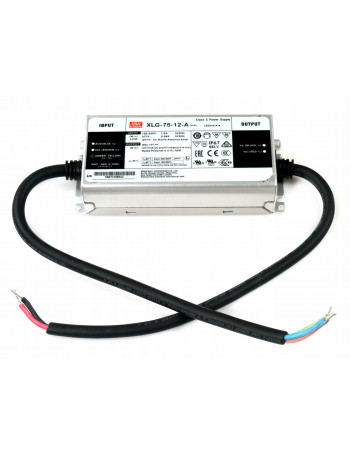 Impulsinis maitinimo Å¡altinis LED 60W 12V 5A IP67, dimeriuojamas, Mean well XLG-75-12-A
