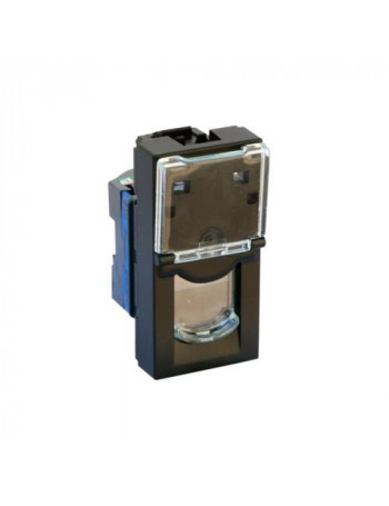 Kompiuterinis lizdas RJ45 Legrand Mosaic 079461L (matinÄ juoda)