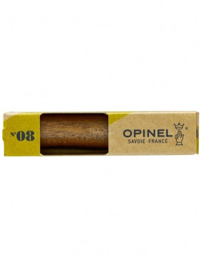 Opinel peilis Nr.8  riešutmedžio rankena dėžutėje