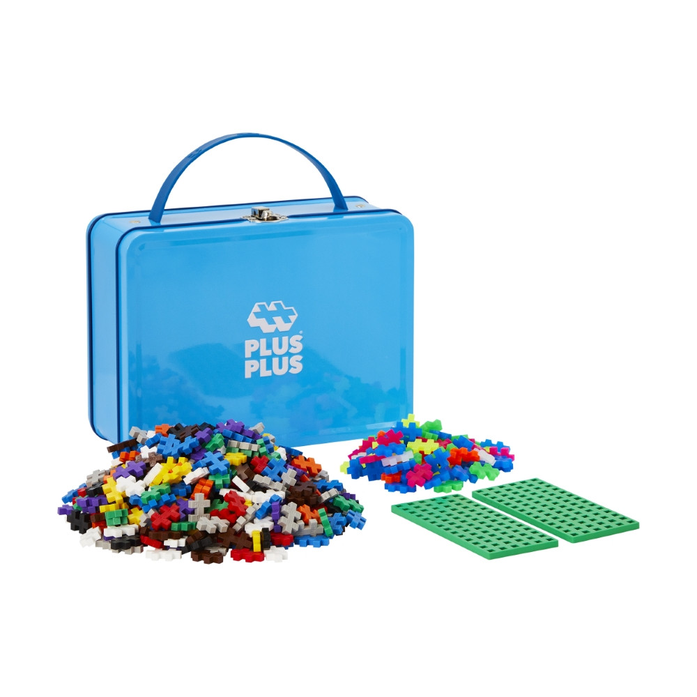 Plus Plus konstruktoriaus LAGAMINAS mėlynas metalinis