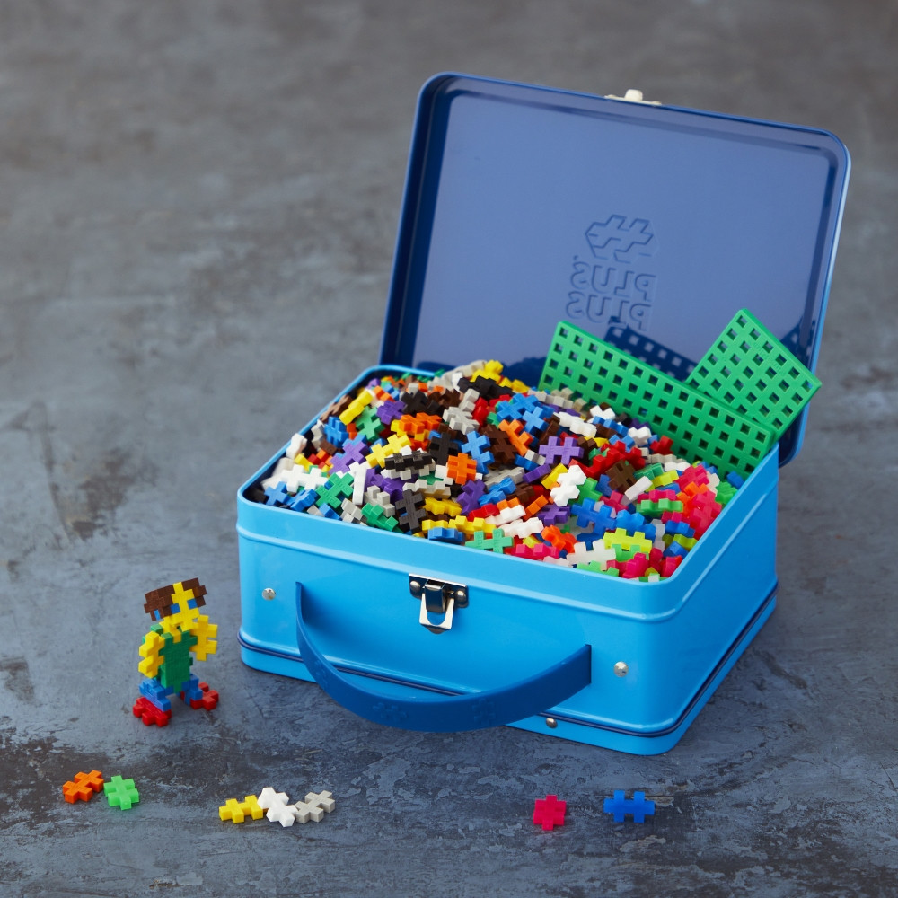 Plus Plus konstruktoriaus LAGAMINAS mėlynas metalinis