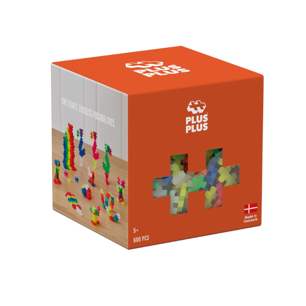 Plus Plus konstruktorius neoninių spalvų 600 det