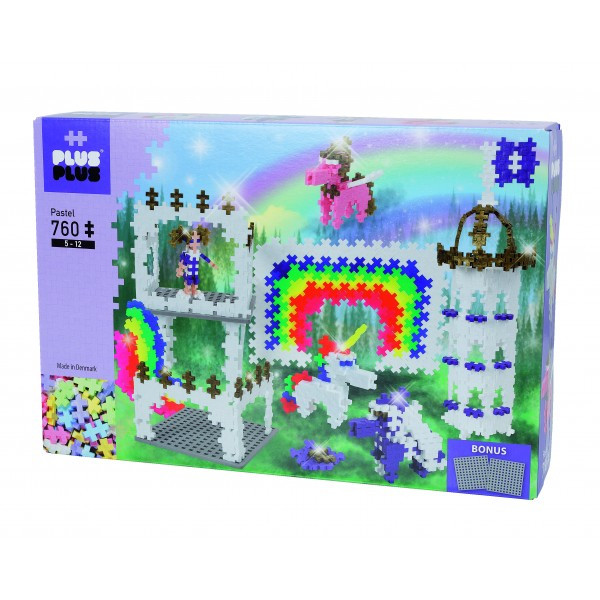 Plus Plus konstruktorius Pilis Vaivorykštė Mini pastelinės 760