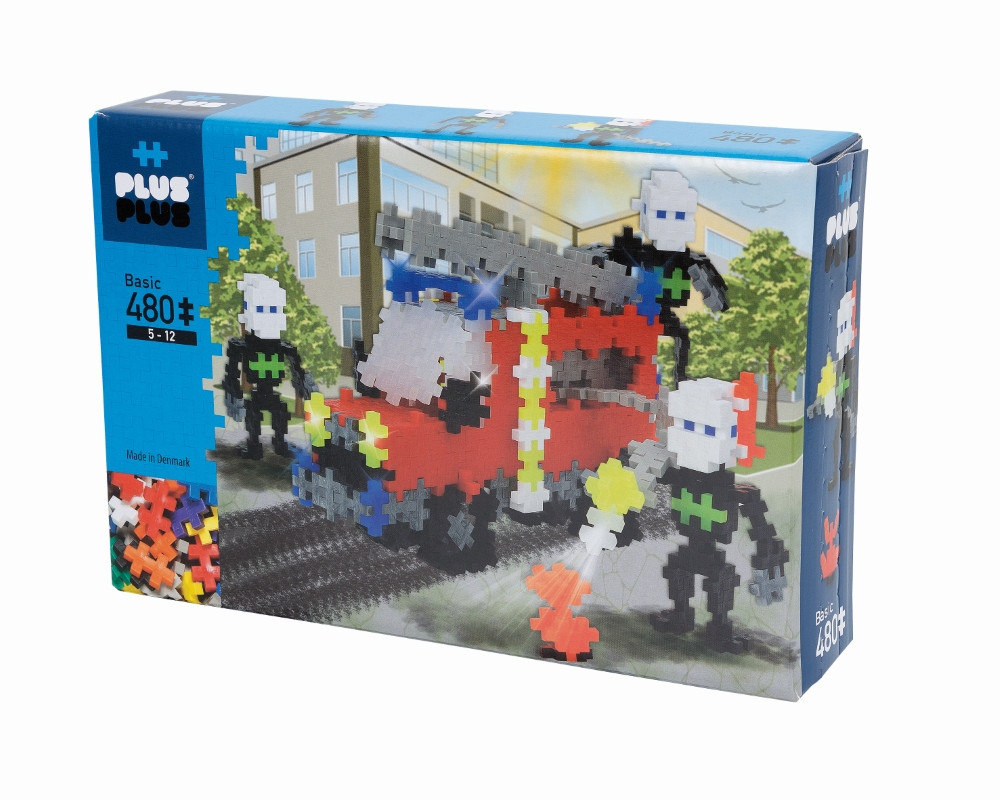 Plus Plus konstruktorius Ugniagesių automobilis su ugniagesiais 480