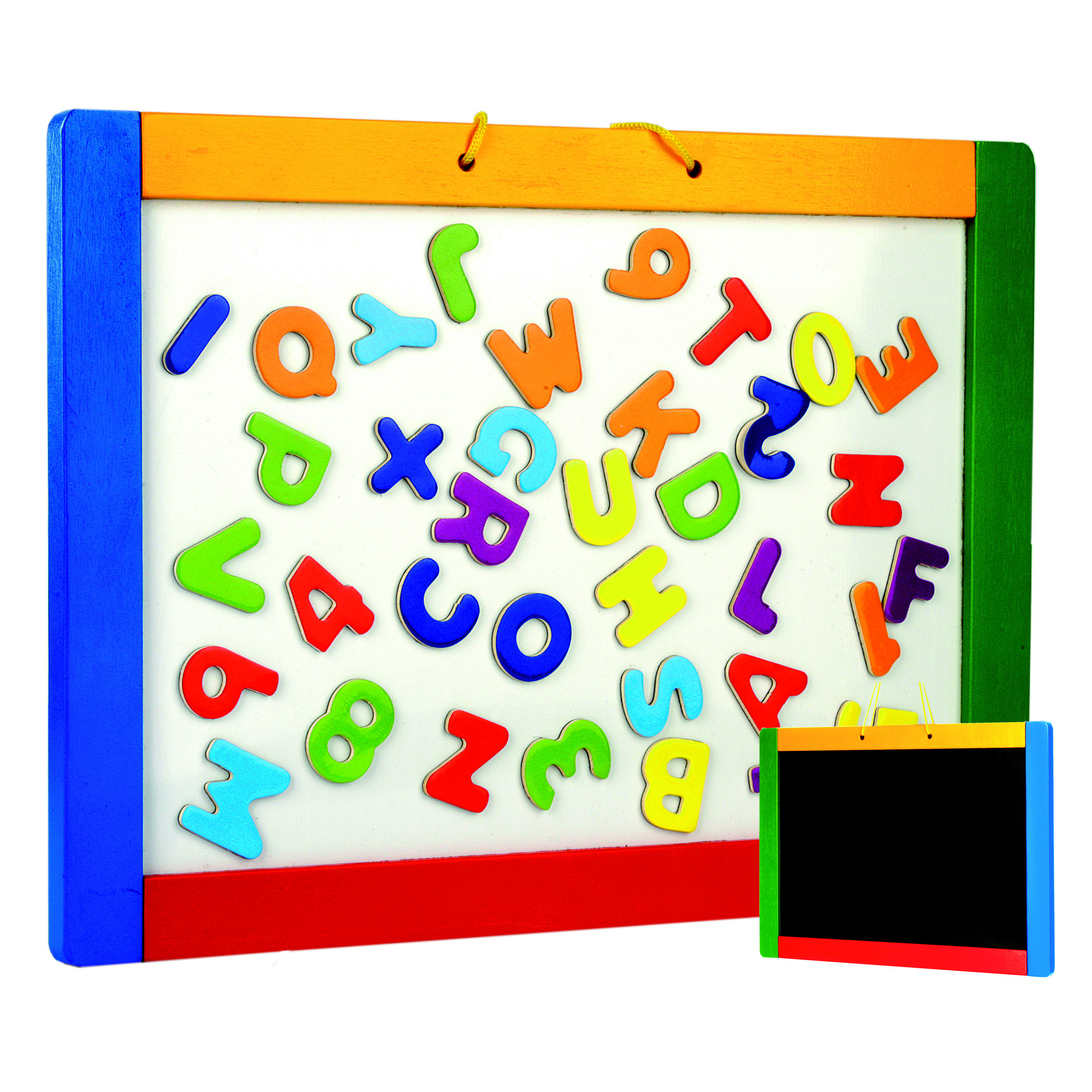 Pakabinama dvipusė lenta su raidėmis 3+