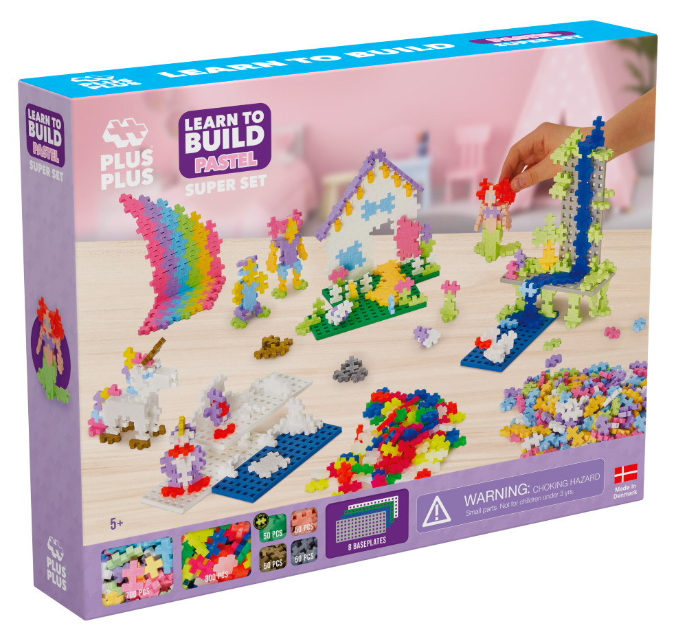 Plus Plus PRADŽIAMOKSLIS pastelinis 1200 det