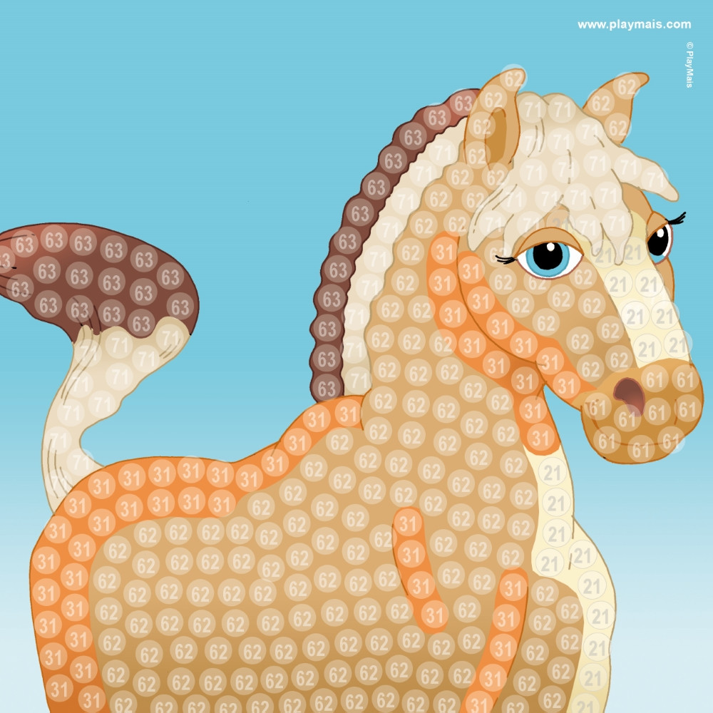 PlayMais žaidimas mozaika 3000 Žirgai