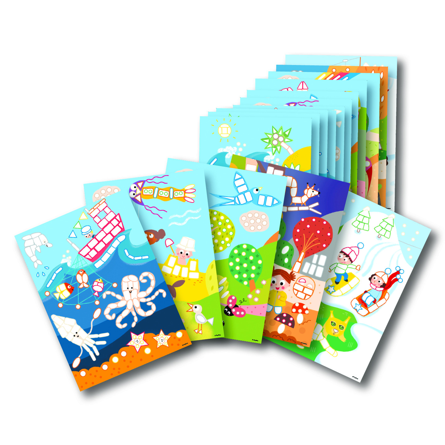 PlayMais EDUKACINĖS kortelės GAMTA