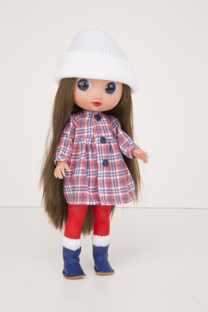 Arias lėlytė DUNIJA Languota suknytė