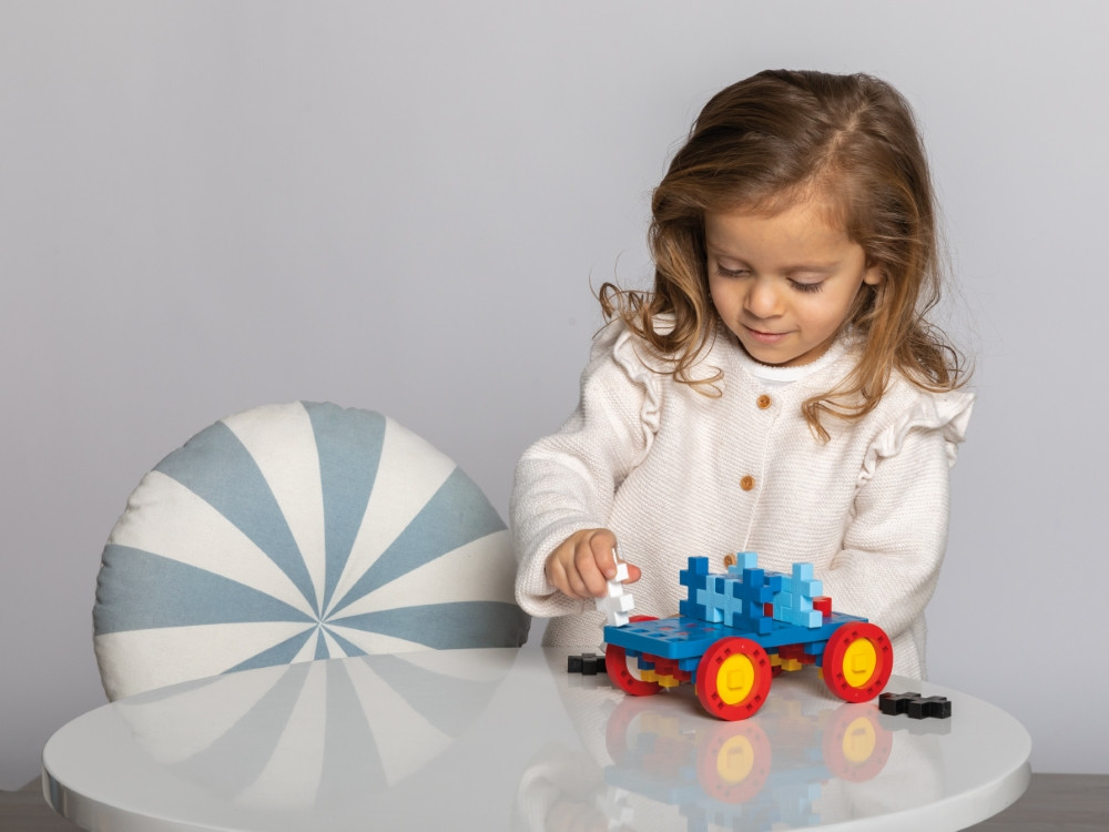 Plus Plus konstruktorius DIDELĖS detalės Statyk ir važiuok 46