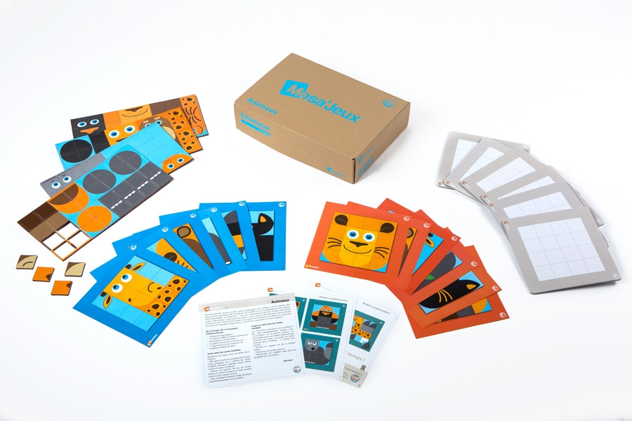 SEPP magnetinių mozaikų rinkinys Gyvūnai 6 vaikams