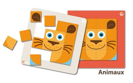 SEPP magnetinių mozaikų rinkinys Gyvūnai 6 vaikams