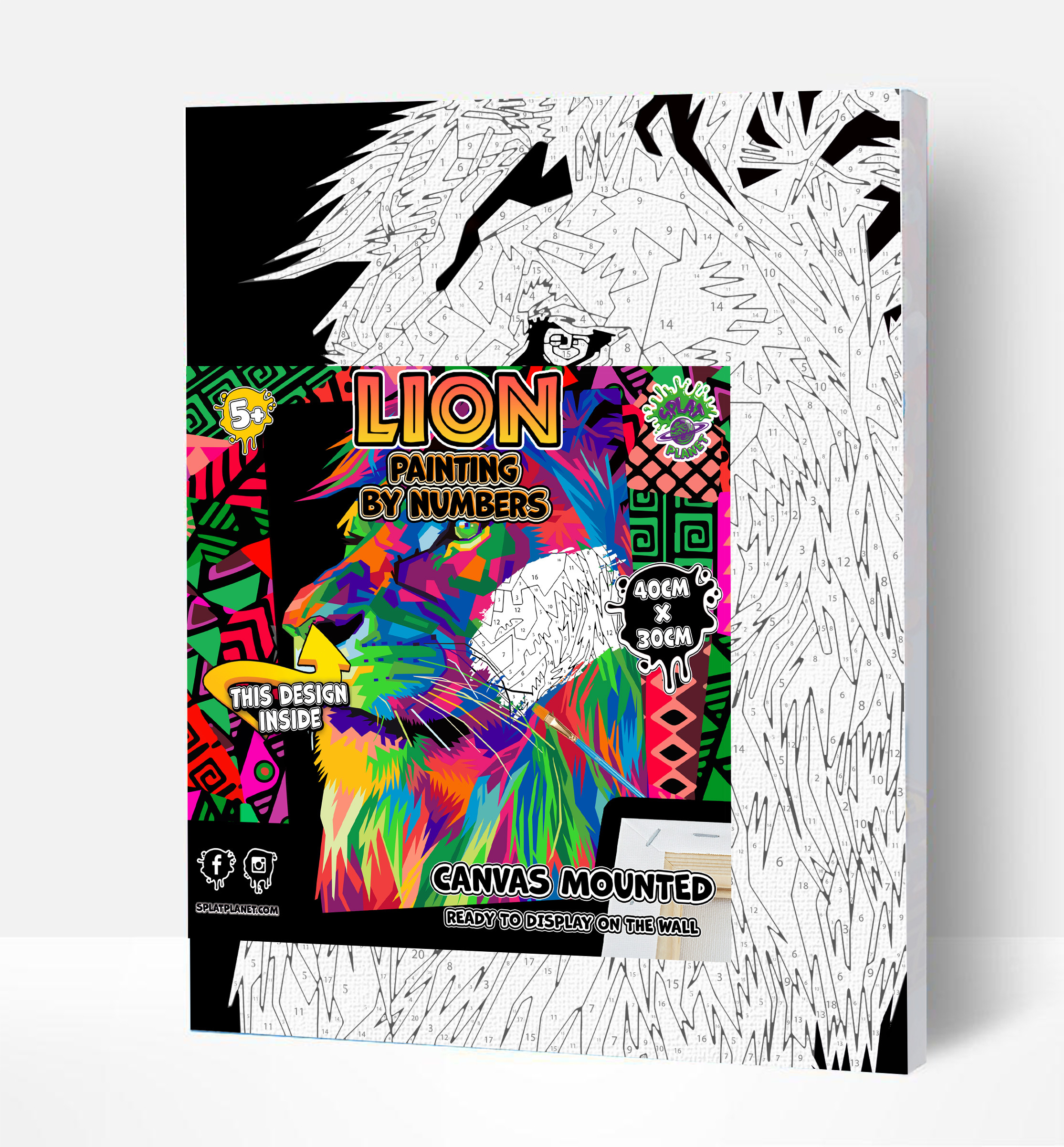 Splat Planet tapyba pagal skaičius LIŪTAS 30x40 cm