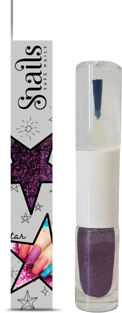 Nagų lako ir blizgučio rinkinys violetinis