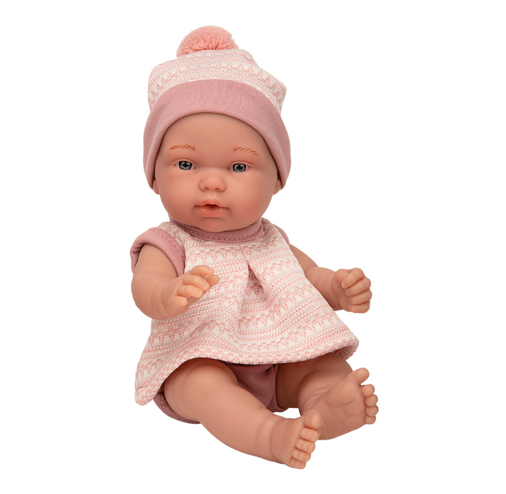 Elegantiški kūdikėliai su kepurėmis 26 cm