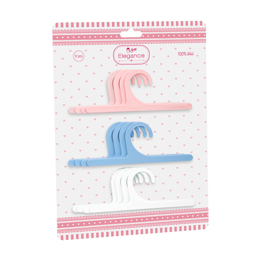Arias rūbų pakabų rinkinys 12 vnt