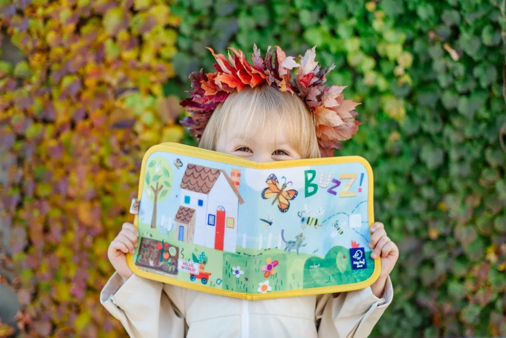 Jaq Jaq Bird piešimo knyga su netepančiomis kreidelėmis Vabaliukai