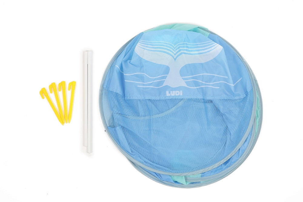 LUDI palapinė-užuovėja-baseinas mėlynas 10 mėn+